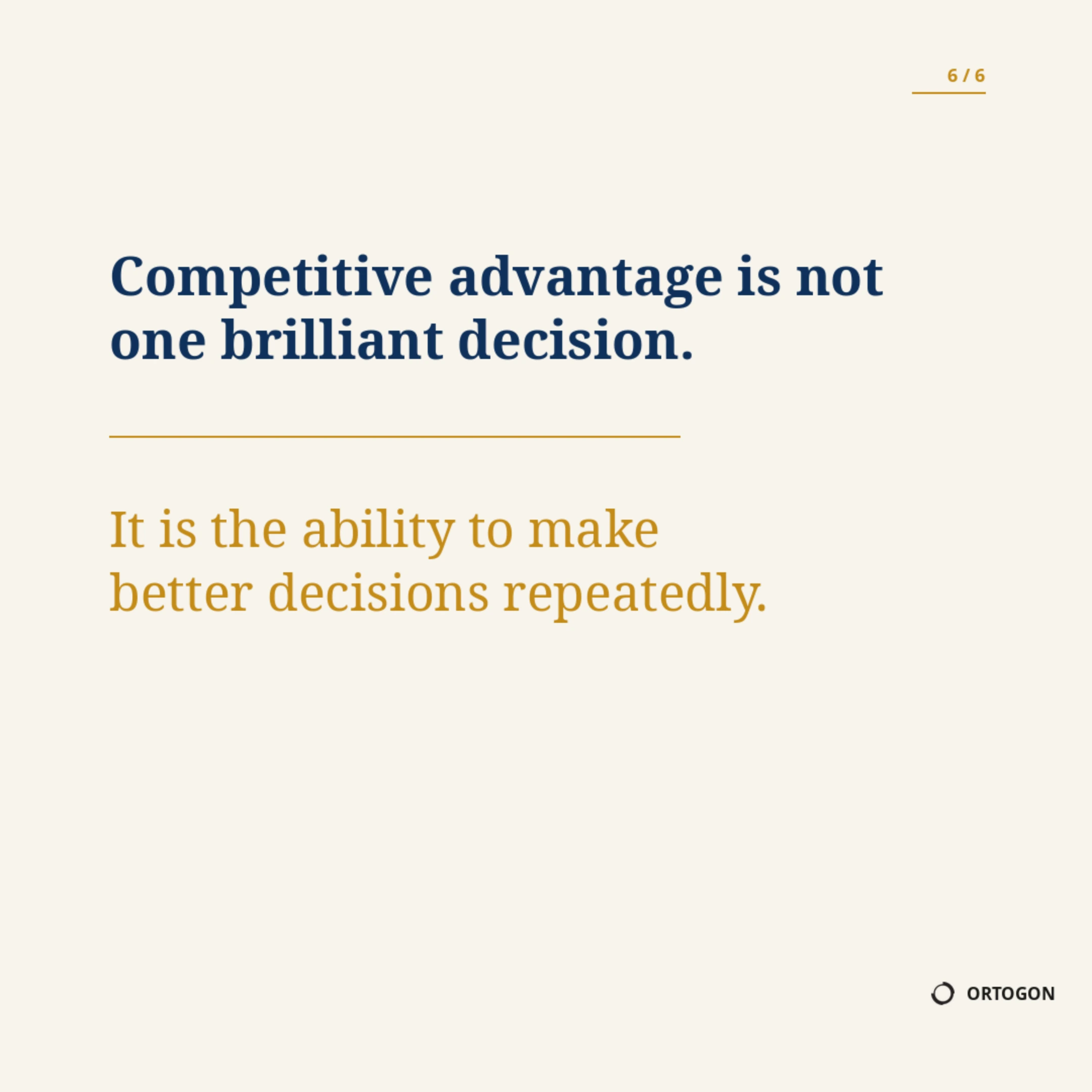 Couverture du carrousel « One Good Decision Can Change an Outcome », actuellement disponible en anglais. (Page 6)